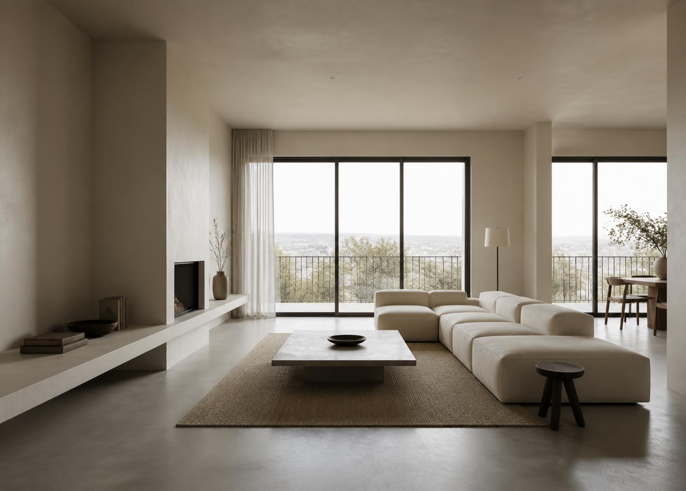 Photorealistic visualization of the finished interior space